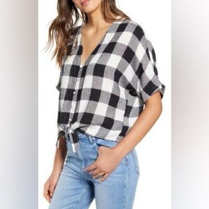 Rails Thea Tie Waist Blouse
